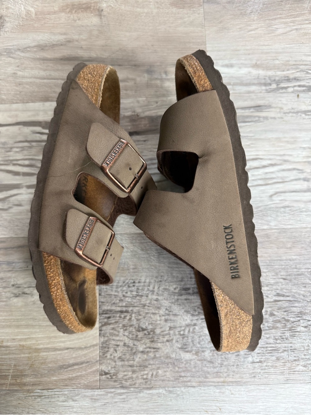 Birkenstock Women's Double-Strap Sandals - Taupe - Picture 4 of 7